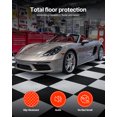 thumbnail image 2 of VEVOR Garage Floor Tiles Interlocking, 16 Pack 20.2 x 20.2 x 0.2 in Interlocking Modular Garage Flooring Tiles, Diamond Plate Slip-Resistant PVC Mats for Workshop,Warehouse,Tool Room, Light Gray, 2 of 9