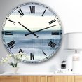 thumbnail image 2 of DesignArt Grande Horloge Murale Mint Indigo Dawn I, 2 of 2