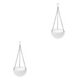 thumbnail image 1 of Maytalsory 2piece Practical And Versatile Hanging Flower Pots For Indoor And Outdoor Spaces white 2Set, 1 of 6