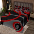 thumbnail image 2 of Erosebridal Chic Minimalism Coverlet Set King, Abstract Bedding Set, Circle Geometry Decor, 3 Pieces, 2 of 5