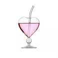 thumbnail image 5 of Verres à Vin en Forme de Cœur Design Unique Parfait pour Bars & Usage Domestique Verre Clair, 5 of 5