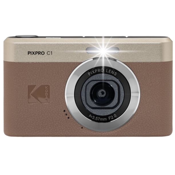 Kodak PIXPRO C1 Compact Digital Camera (BROWN) with 4X Zoom, 13MP
