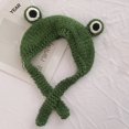thumbnail image 2 of Winter Fashion Cute Girl Frog Eyes Solid Color Knitted Ear Cover Earmuff Hat, 2 of 8