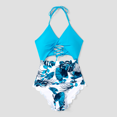 thumbnail image 2 of PatPat Family Matching Drawstring Swim Trunks or Cut Out Lace UP Back One-Piece Swimsuit, 2 of 7