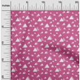 thumbnail image 1 of oneOone Georgette Viscose Fabric Triangle Geometric Printed Craft Fabric BTY 42 Inch Wide, 1 of 5