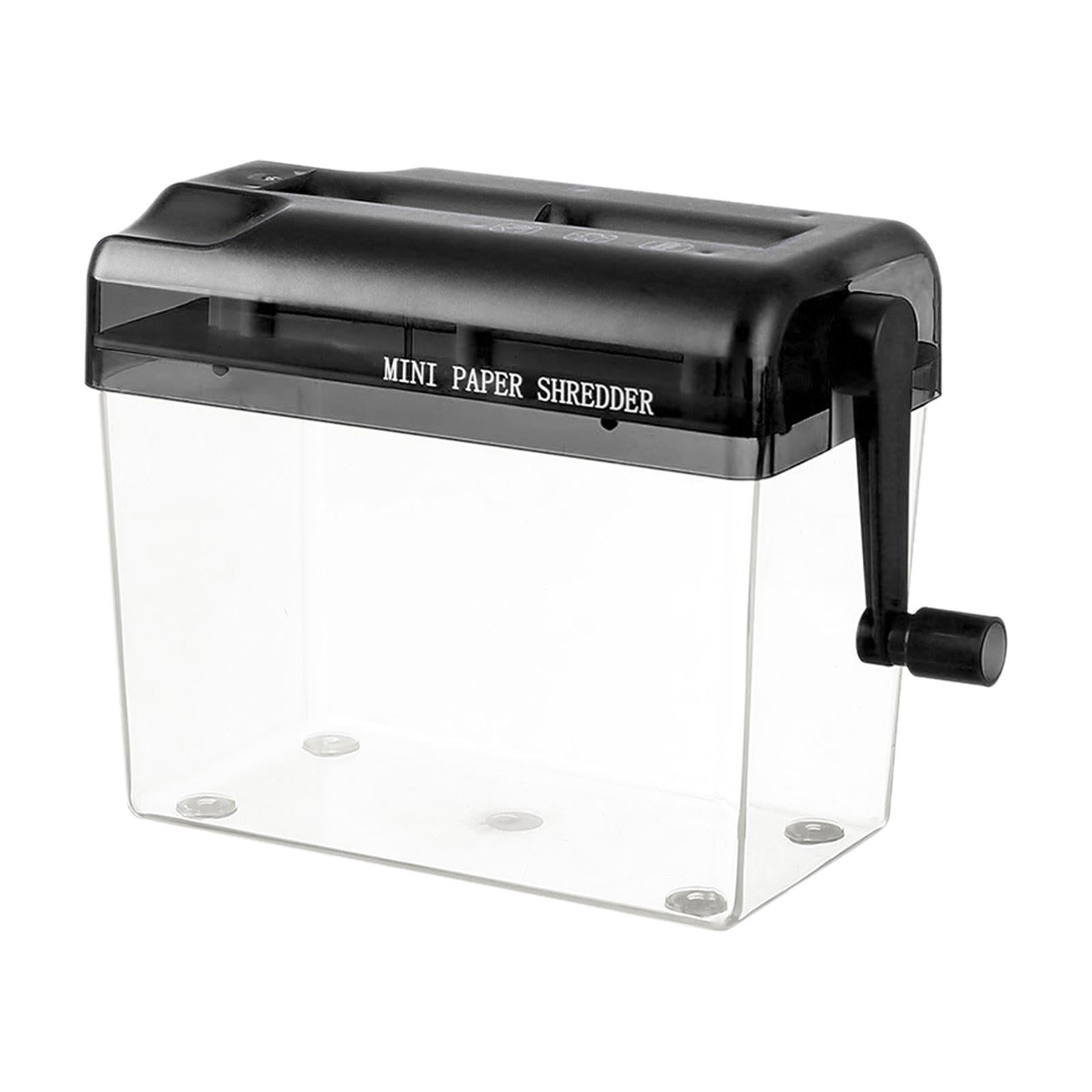Manual Paper Shredder Mini A4 Size Durable Desktop Stationery Paper Shredder Black