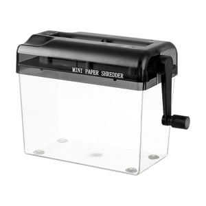 Déchiqueteuse manuelle de papier Mini A4 Taille durable papeterie de bureau papier Shredder noir