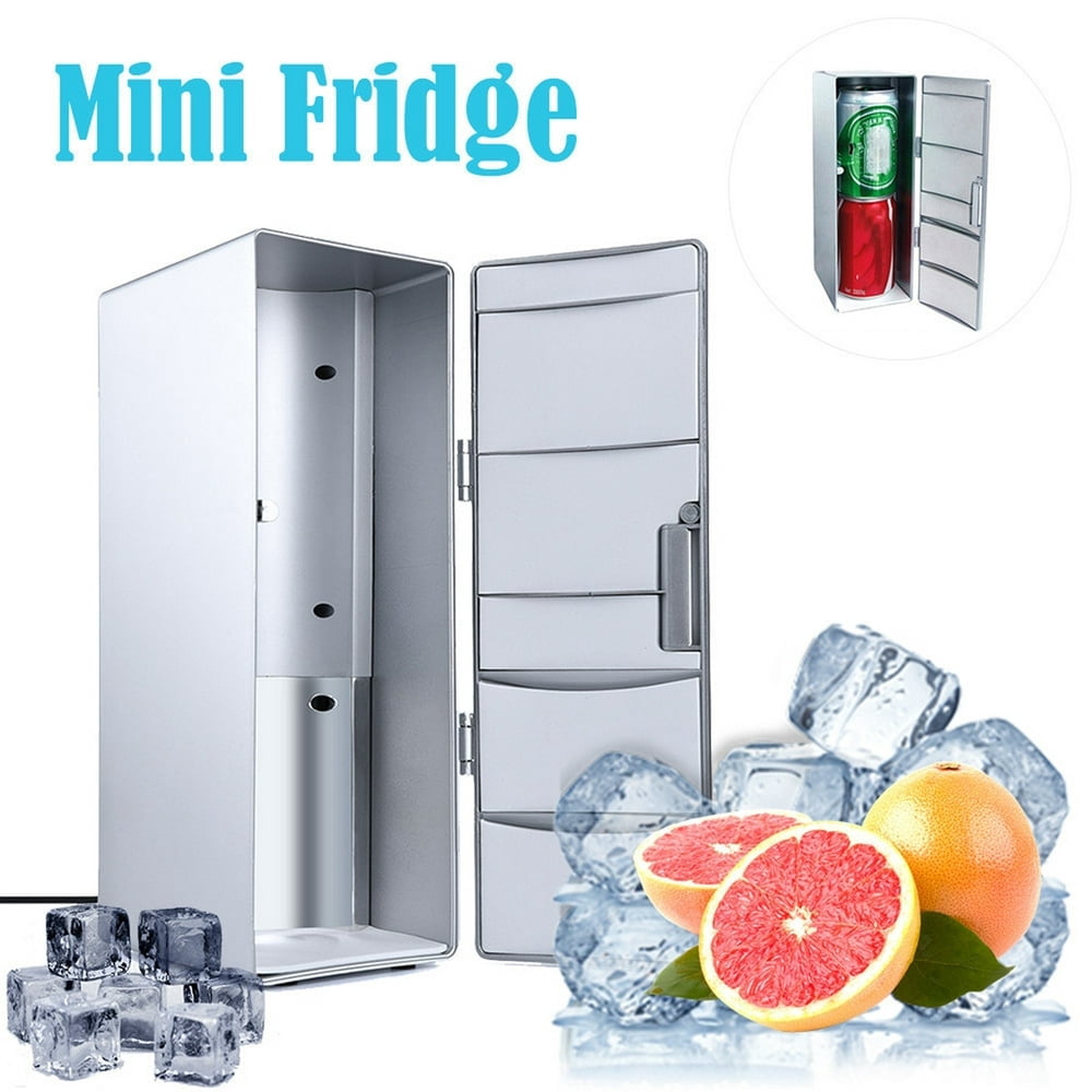 Mini Portable USB Desktop Mini Refrigerator Beverage Cooler Freezer Fridge