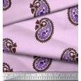 thumbnail image 3 of Soimoi Rayon Fabric Paisley Block Print Sewing Fabric Yard 42 Inch Wide, 3 of 3