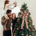 thumbnail image 1 of Riforla Christmas Bow Berry Snowflake Printed Ribbon Christmas Tree Decoration Handmade Like Bow Hangs H 32x27 cm, 1 of 8