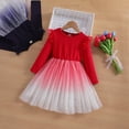 thumbnail image 2 of Tauxra Robe en Maille à Manches Longues et Col Rond pour Femmes, Jupe Élégante en Maille à Manches Longues au Style Princesse, Robe de Soirée Formelle pour Occasions Spéciales, 2 of 6
