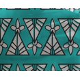 thumbnail image 4 of oneOone Georgette Viscose Fabric Floral & Triangle Block Printed Craft Fabric BTY 42 Inch Wide, 4 of 4