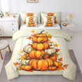 thumbnail image 1 of YST Ensemble de Couette Imprimé Citrouille d'Automne, Accessoires de Literie 7 Pcs, Très Grand, 1 of 4