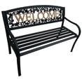 thumbnail image 3 of Leigh Country Outdoor Raised Metal Bench - Black and Gold, 3 of 4