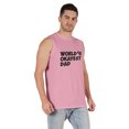 thumbnail image 2 of Inkmeso Printed Graphic World Okayest Dad€ T-Shirt For Mens Best Daddy Ever Gift T-Shirt, 2 of 7
