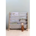 thumbnail image 2 of 3 Sprouts Recycled Fabric Kids Book Rack Storage Bookshelf Organizer in Light Gray Terrazzo for Ages 3+, 2 of 5