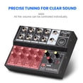 thumbnail image 4 of 8 Channel Multifunctional USB Audio Mixer Portable Sound Mixer Professional Home-use Dual Microphone Inputs Sound Mixer, 4 of 7