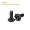 thumbnail image 3 of Unique Bargains Flanged Button Head Socket Cap Screws, 25 Pack M6x18mm 304 Stainless Steel Bolts, 3 of 5
