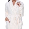 thumbnail image 3 of White Mark Women's Super Soft Lounge Robe, 3 of 5