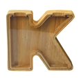 thumbnail image 1 of Boîte de Rangement en Bois pour Lettres Anglaises, Verre Transparent, 1 of 6