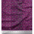 thumbnail image 1 of Soimoi Poly Georgette Fabric Stripe & Moroccan Kaleidoscope Decor Fabric Printed Yard 42 Inch Wide, 1 of 3