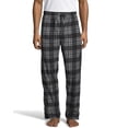 thumbnail image 1 of Hanes Mens Micro Fleece Pant, 4XL, Black Plaid, 1 of 1