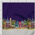 thumbnail image 1 of Soimoi Crepe Silk Fabric Buildings Panel Printed Craft Fabric by The Yard 42 Inch Wide, 1 of 3