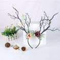 thumbnail image 2 of Christmas Fairy Tale Flower Headband Retro Tree Branch Deer Ears Antler Hair Hoop, 2 of 3