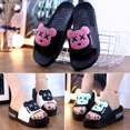 thumbnail image 3 of CAROOTU Thick Sole Slippers High Platform Shoe PVC Flip Flop Cartoon Design Anti-Slip Sandal for Indoor, 3 of 6