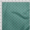 thumbnail image 3 of oneOone Silk Tabby Fabric Leaves & Floral Block Printed Craft Fabric BTY 42 Inch Wide, 3 of 5