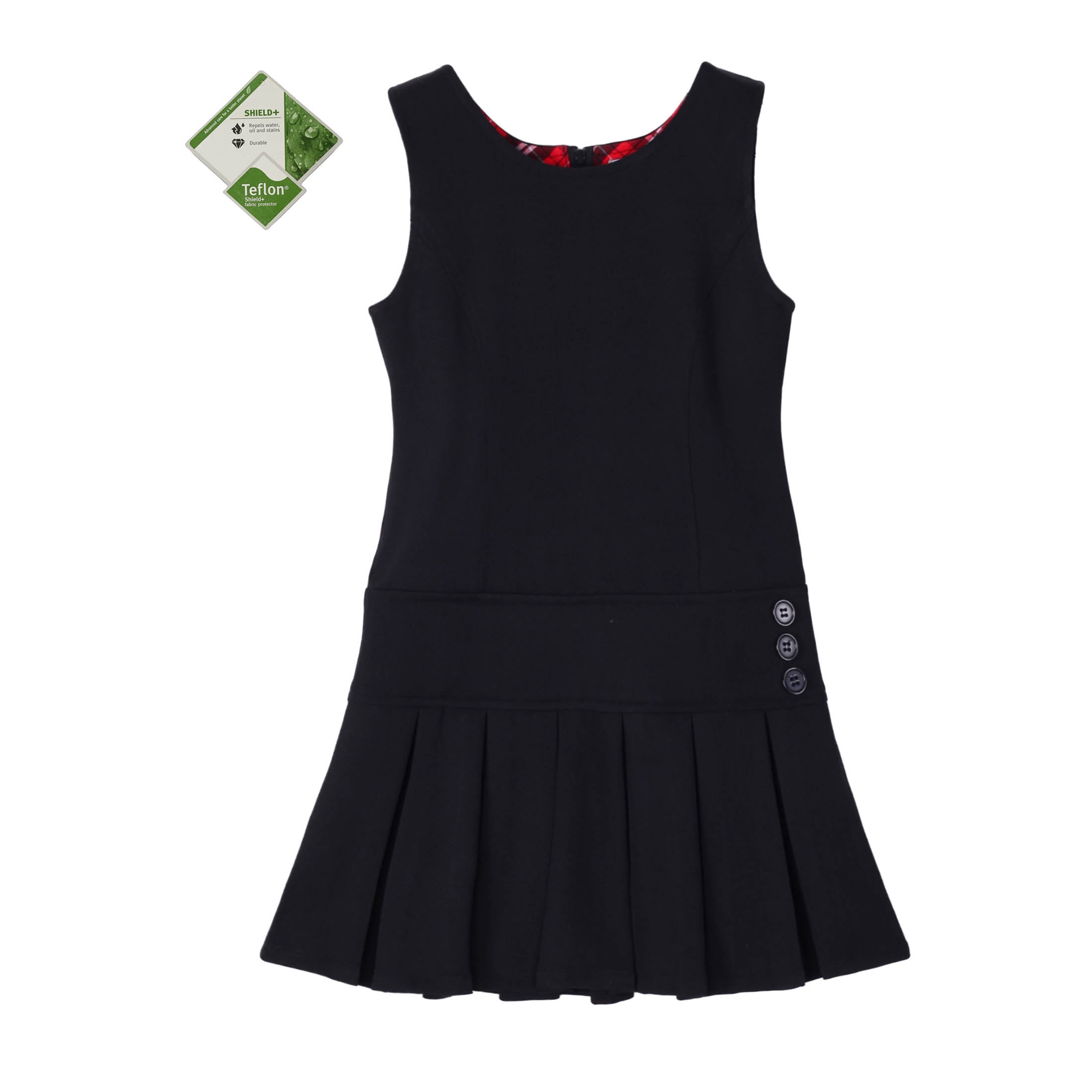 Bienzoe Chandail d'Uniforme Scolaire Extensible Plissé Durable pour Fille Noir 8