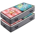 thumbnail image 2 of ZASCHMOY Under Bed Storage Containers, Foldable Underbed Storage Bags  with Transparent Window, for Blankets, Towels, Comforter, Sweaters, Pillows, 40 X 20 X 6 Inches,, 2 of 7