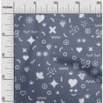 thumbnail image 2 of oneOone Rayon Violet Fabric Doodle Sewing Craft Projects Fabric Prints By Yard 56 Inch Wide, 2 of 4