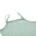 thumbnail image 3 of Girl‘s Vest  Children‘s Solid Color Ribbed Sling Tops Tight Sleeveless Shirt Camisole for Kids, 3 of 5