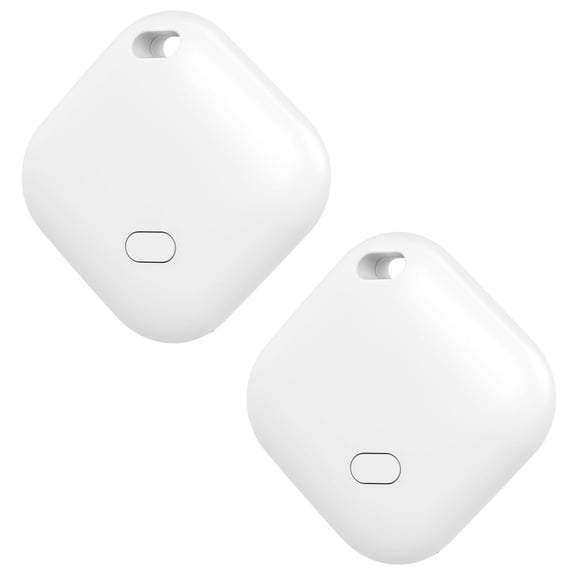 EIGTHTAIL Traceur de Clés pour Portefeuille Fonctionne avec Apple Find My (iOS Seulement) Batterie Remplaçable Résistant à l'Eau Localisateur d'Articles Bluetooth pour Sacs Bagages Animaux de Compagnie et Sac à Dos Blanc