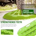 thumbnail image 4 of BUNKER INDUST Off Road Traction Boads 2 Pcs Short Recovery Track Traction Mats for 4WD Mud Sand Snow Ramps-Green Tire Traction Tool (Without Strap), 4 of 5