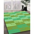 thumbnail image 3 of Ahgly Company Tapis Rectangulaire Lavable en Machine Intérieur Vert Transitionnel, 2 Pieds x 3 Pieds, 3 of 7