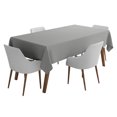 thumbnail image 1 of Vargottam Indoor/OutdoorTablecloth58 x 58" InchSquareTablecloth Waterproof PatioTableCloths, Spring/SummerTableCoversfor Backyard CircularTable/BBQs/Picnic -Gray, 1 of 1