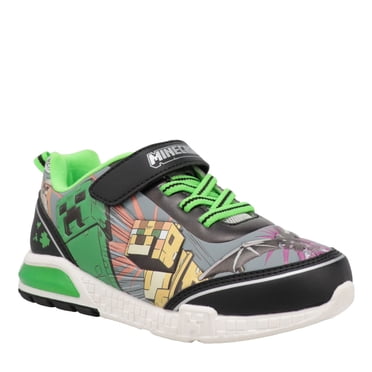 Chaussures de sport Minecraft avec lumières pour garçons
