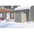 thumbnail image 3 of Suncast Modernist 7' x 7' Resin Storage Shed - Vanilla/Dove Gray, 3 of 6