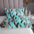 thumbnail image 3 of Erosebridal Abstract Stripe Coverlet Set King,Modern Lines Bedding Set,Contemporary Art Decor,Breathable,3 Pieces, 3 of 5