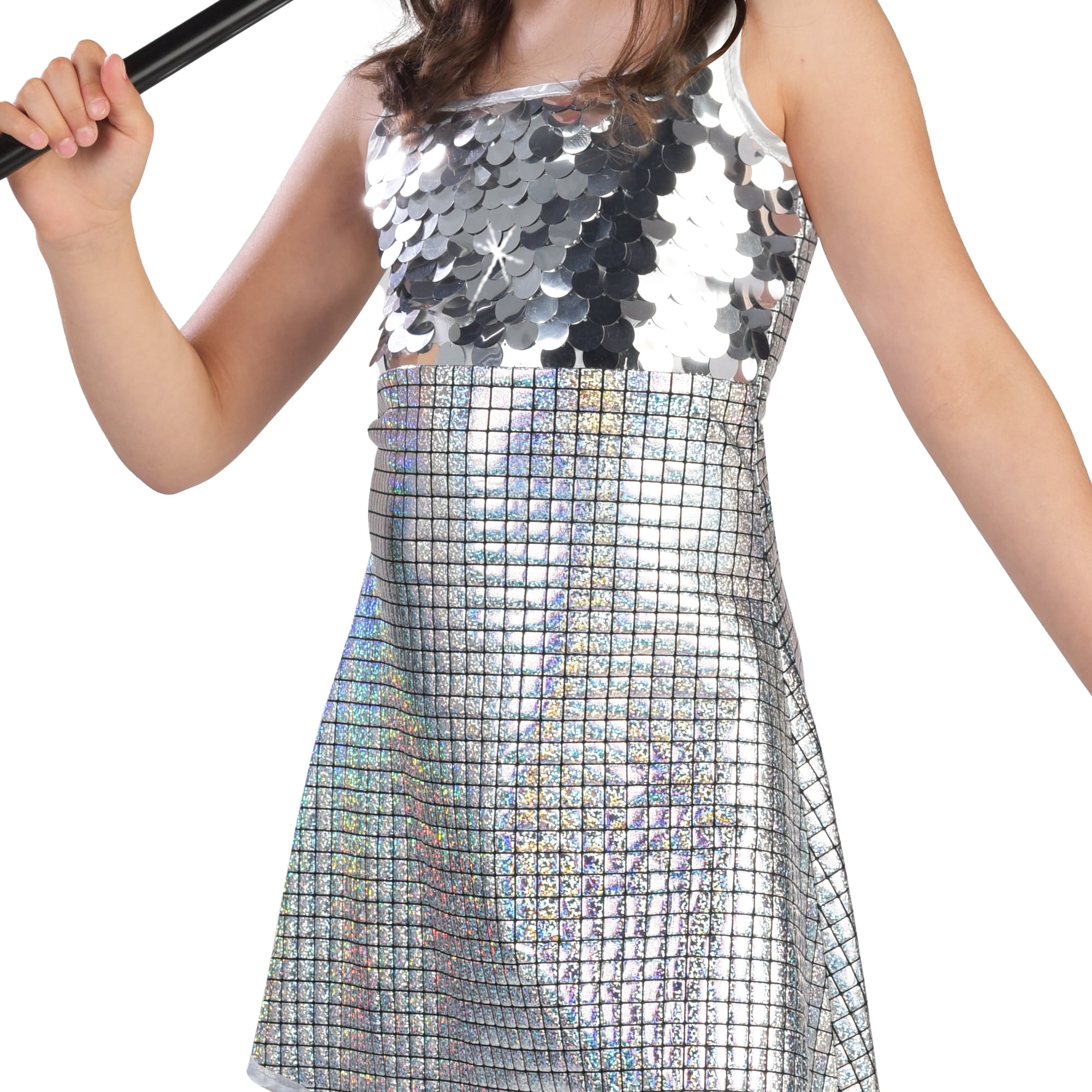 Costume d'Halloween pour fille, star pop, taille grand enfant