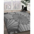 thumbnail image 3 of Ahgly Company Tapis d'Intérieur Lavable à la Machine, Carré, Transitionnel, Gris Gray, Tapis de Zone, 8 Pieds Carré, 3 of 7