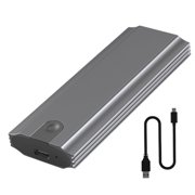 MesaSe M.2 External SSD Case SATA3.0 6Gbps NVMe/NGFF Hard Drive Enclosure Plug and Play