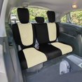 thumbnail image 2 of For 2018–2023 Honda Odyssey FH Group Neoprene Custom Fit Waterproof Car Seat Covers - 3rd Row Beige, 2 of 5
