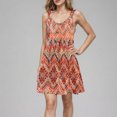thumbnail image 4 of Ovzne Robes Grande Taille pour Femmes Rondes Robe Printemps et Été Vacances Bouton Col en V Bretelles Robe Maxi Grande Taille en Liquidation, 4 of 7