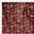 thumbnail image 4 of Soimoi Red Rayon Fabric Snow Flakes Floral Printed Fabric 1 Yard 56 Inch Wide, 4 of 5