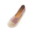 thumbnail image 1 of Leutsin Chaussures Femme à Semelle Souple Mode Décontractée Plates Couleur Unie Bout Rond à Lacets, 1 of 4