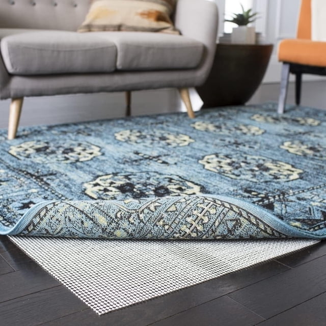 SAFAVIEH Non Slip Anti Skid Grippy Stay in Place Rug Pad Under Carpet, Stable on All Hard Floors (18' Runner)