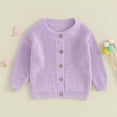 thumbnail image 2 of Gupgi Cardigan en Tricot pour Bébé Garçon Fille Chandails Col Ras du Cou Manches Longues Ouvert à l'Avant Chandails Manteau d'Hiver, 2 of 7